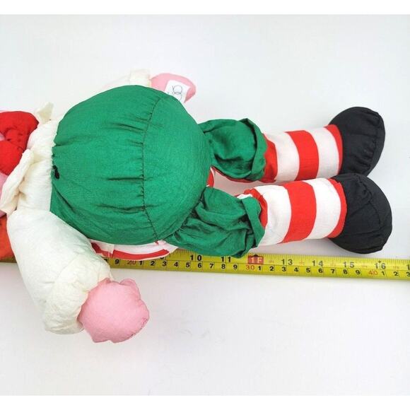 Vintage Dept 56 Clown Doll Two sided Sleeping Awake 16 inch Tall Nylon - Picture 8 of 10